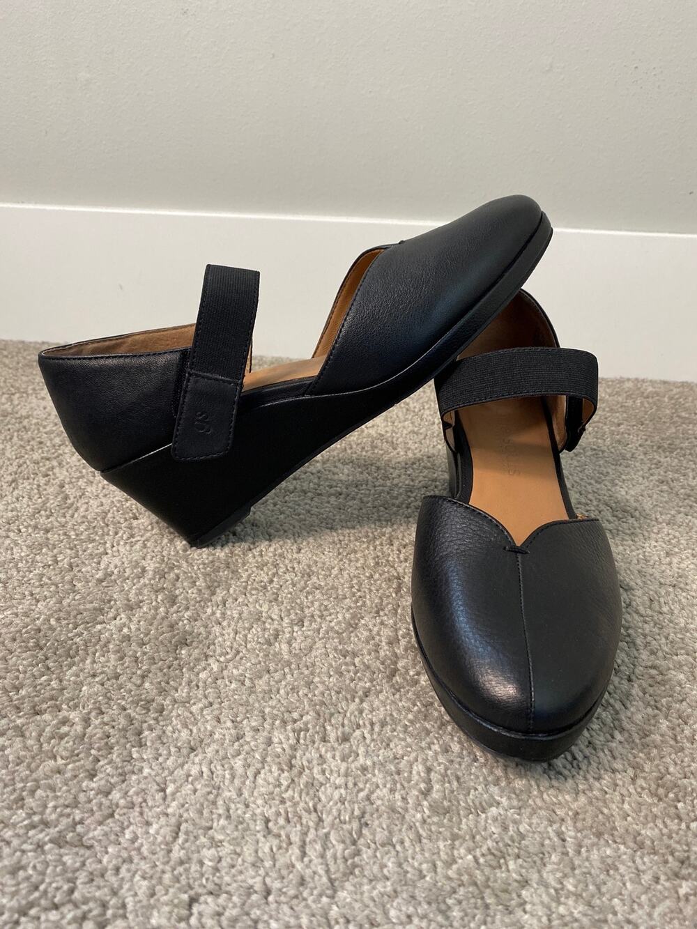 New Gentle Souls Rosemary Wedge Pump Leather Size 7.5